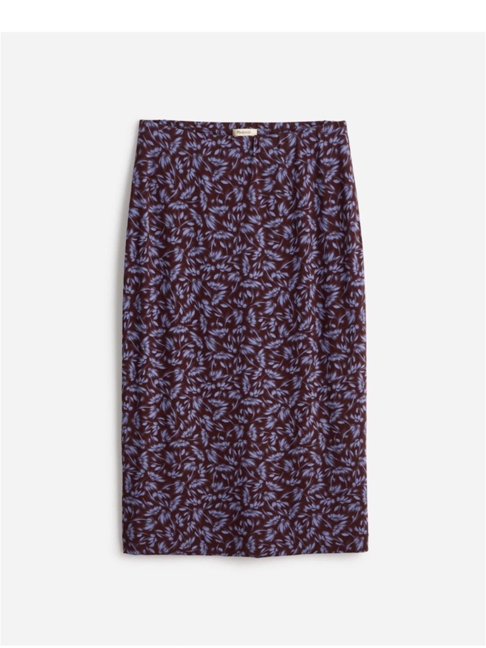 Drapey Pull-on Midi Skirt in Floral